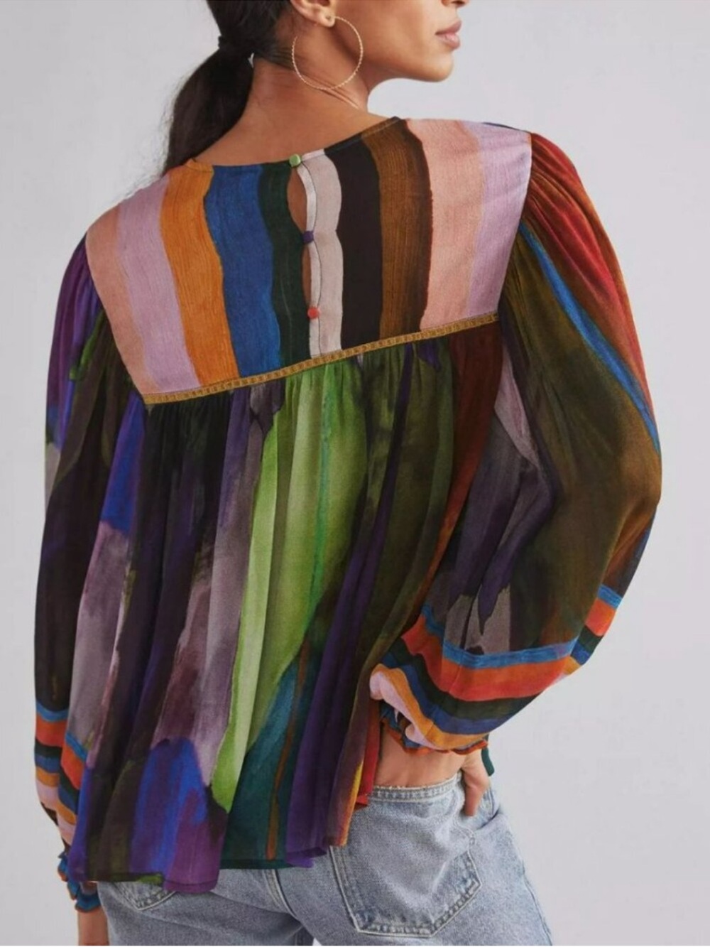 Anthropologie, Bl^nk London MIRANDA PEASANT Top - Picture 2 of 5